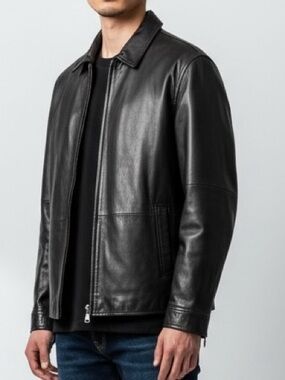 Calvin Klein Black Leather Jacket